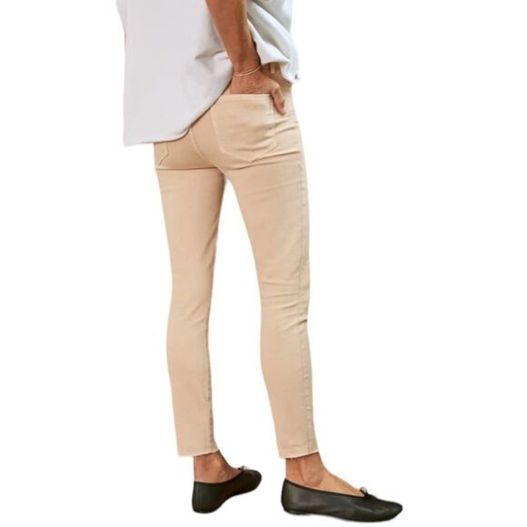 Frank & Eileen Sligo Cropped Italian Performance Skinny Jeans Sand Size 26 New - Picture 4 of 14